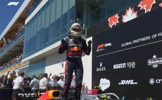 F1 Canada 2022, Verstappen vince davanti a Sainz e Hamilton